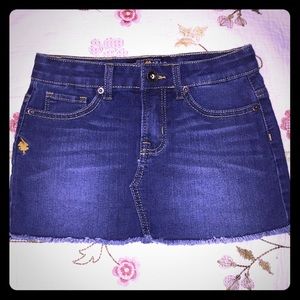 Lucky brand mini jean skirt